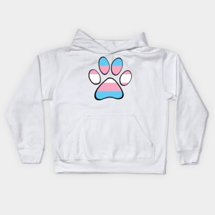 Transgender Pride Paw Kids Hoodie